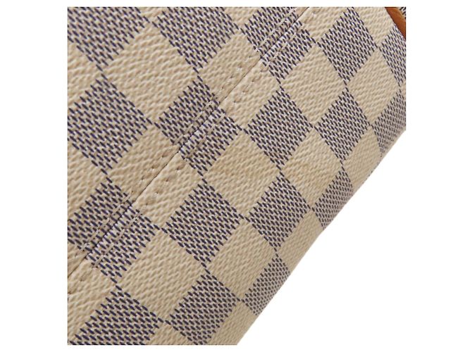Louis Vuitton Damier Canvas Tote Bag Blau Damier ebene - Ansicht 16