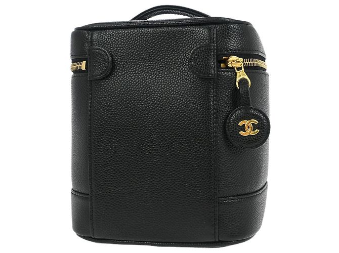 Timeless Estuche de cosméticos vintage atemporal Chanel Caviar Pequeño Negro - vista 2