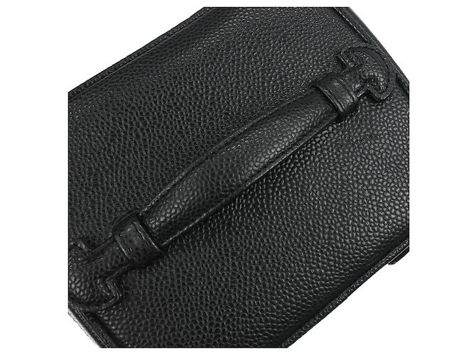 Timeless Estuche de cosméticos vintage atemporal Chanel Caviar Pequeño Negro - vista 6
