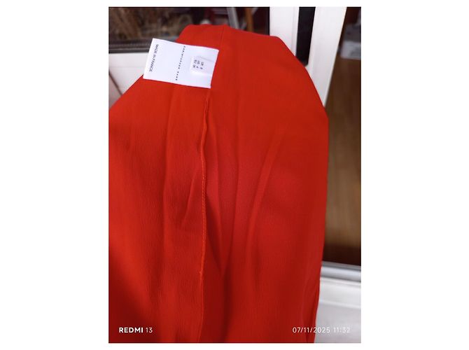 Gonna Christopher Kane in lana rossa e nera Nero Rosso - vista 10