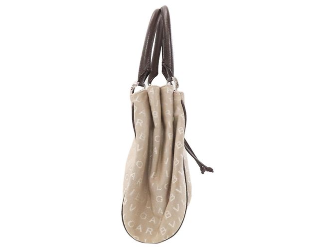 Bulgari Borsa Logomania BVLGARI Beige - vista 3
