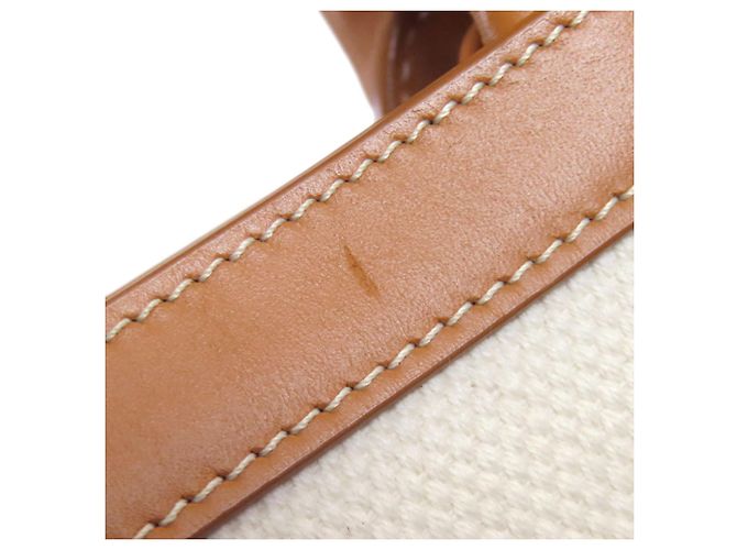 Céline Borsa a mano verticale Cabas 2 in 1 Celine Marrone Bianco - vista 16