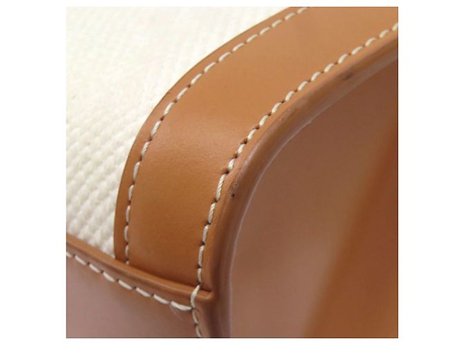 Céline Borsa a mano verticale Cabas 2 in 1 Celine Marrone Bianco - vista 24