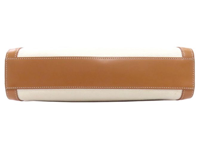 Céline Borsa a mano verticale Cabas 2 in 1 Celine Marrone Bianco - vista 4