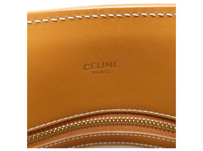 Céline Borsa a mano verticale Cabas 2 in 1 Celine Marrone Bianco - vista 6