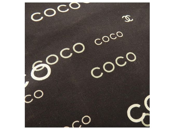 Chanel COCO Druck Canvas Tote Bag mit goldener Hardware Schwarz - Ansicht 15