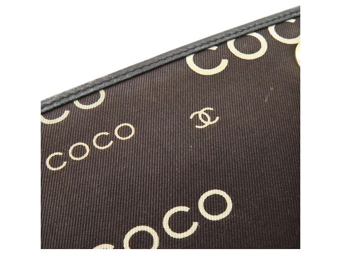Chanel COCO Druck Canvas Tote Bag mit goldener Hardware Schwarz - Ansicht 16