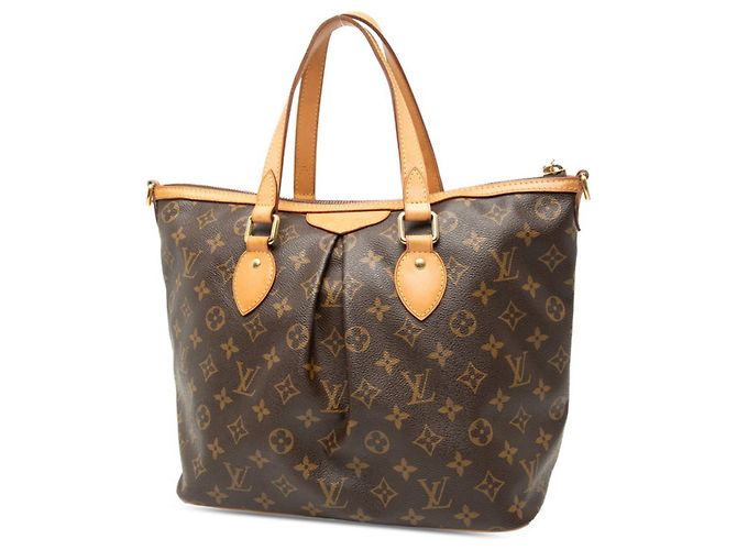 Borsa Tote Palermo PM Monogramma Louis Vuitton Marrone - vista 2