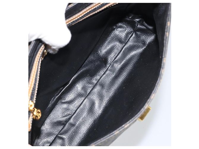 Borsa a mano in tela Zucca FENDI PVC marrone nero Auth 158200 - vista 11