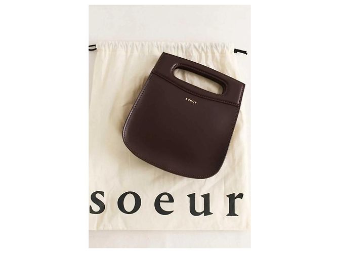 Soeur Mini bolsa de couro bordô - vista 7