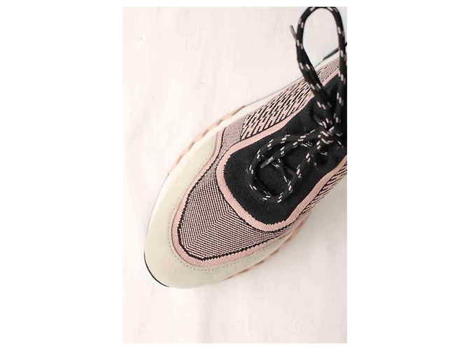 Hermès Addict Sneaker Rosa Stoff Gr. 38 Pink - Ansicht 4