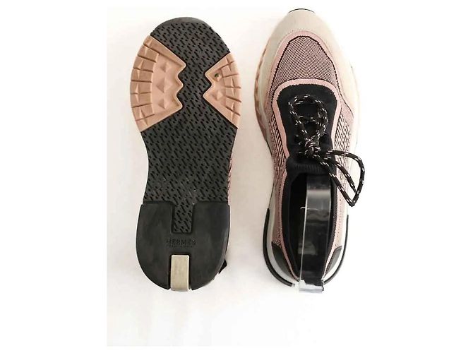 Hermès Addict Sneaker Rosa Stoff Gr. 38 Pink - Ansicht 5