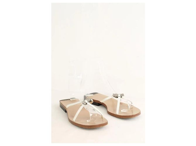 Gucci Sandali in pelle bianchi Bianco - vista 3