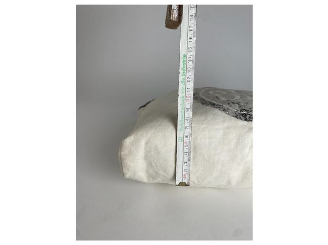 Comme Des Garcons Vintage Comme Des Garçons Canvas Tote Bah White Black Tragetasche Weiß - Ansicht 10