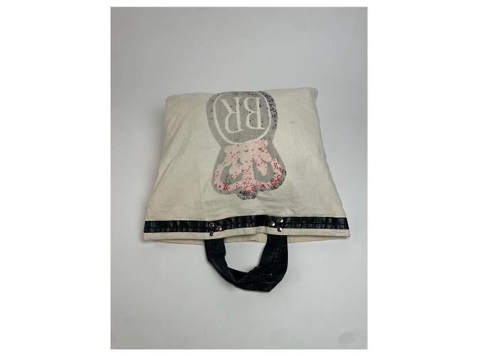 Comme Des Garcons Vintage Comme Des Garçons Canvas Tote Bah White Black Tragetasche Weiß - Ansicht 5