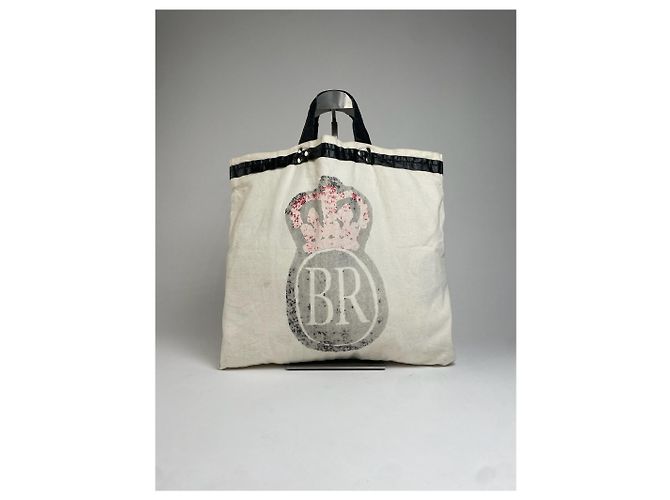 Comme Des Garcons Vintage Comme Des Garçons Canvas Tote Bah White Black Tragetasche Weiß - Ansicht 7