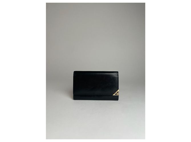 Vintage Givenchy Leather Wallet Black - view 6