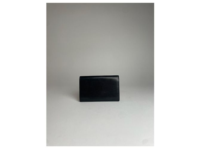 Vintage Givenchy Leather Wallet Black - view 7
