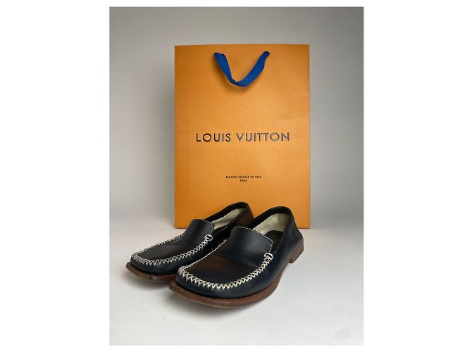 Mocassini in pelle vintage Louis Vuitton neri EU35,5 Nero - vista 2