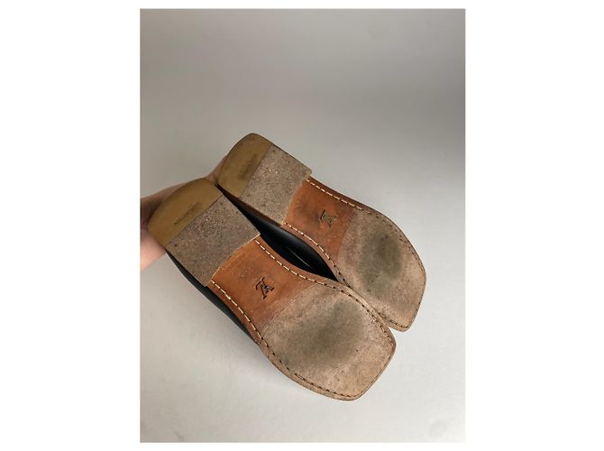 Mocassini in pelle vintage Louis Vuitton neri EU35,5 Nero - vista 7