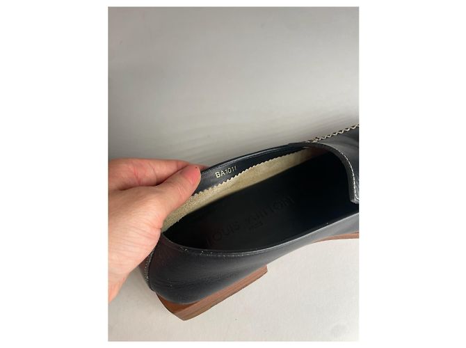 Mocassini in pelle vintage Louis Vuitton neri EU35,5 Nero - vista 8