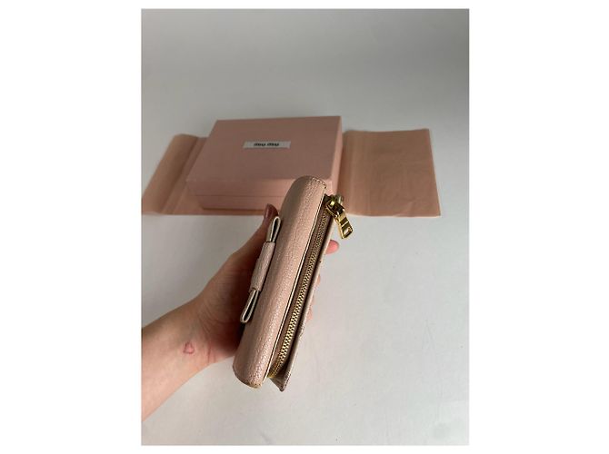 Vintage Miu Miu Pink Leather Wallet - view 3