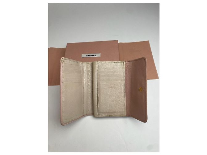 Vintage Miu Miu Pink Leather Wallet - view 4