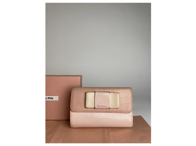 Vintage Miu Miu Pink Leather Wallet - view 6