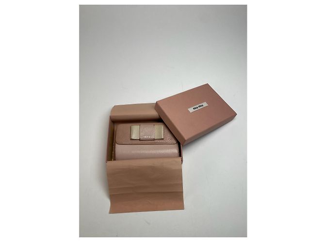 Vintage Miu Miu Pink Leather Wallet - view 8