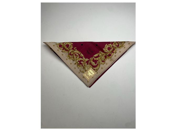 Sciarpa Vintage MCM Monogramma Viola Oro Nero Porpora - vista 3