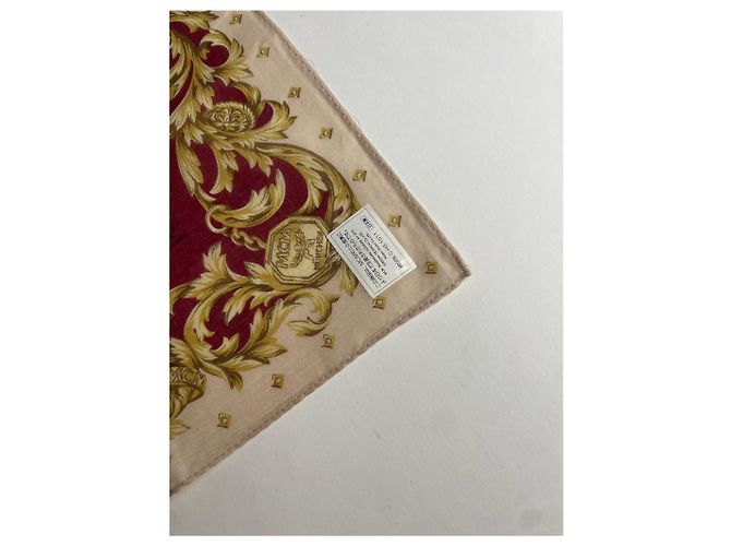 Sciarpa Vintage MCM Monogramma Viola Oro Nero Porpora - vista 5