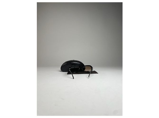 Céline Vintage Celine Paris Übergroße Sonnenbrille Schwarz - Ansicht 11