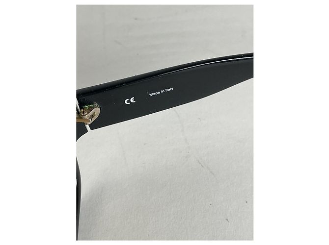 Céline Vintage Celine Paris Übergroße Sonnenbrille Schwarz - Ansicht 9