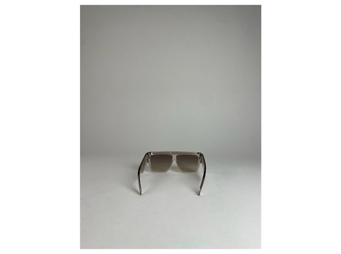 Céline Vintage Celine Paris Übergroße Sonnenbrille Silber - Ansicht 4