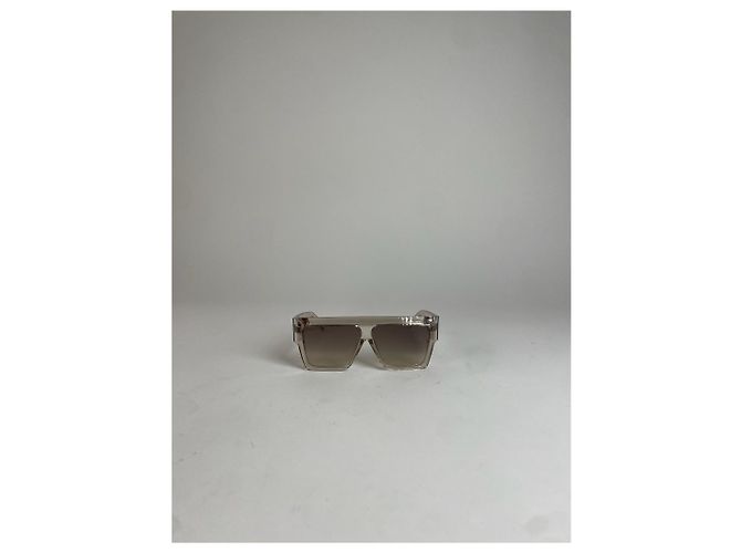 Céline Vintage Celine Paris Übergroße Sonnenbrille Silber - Ansicht 7