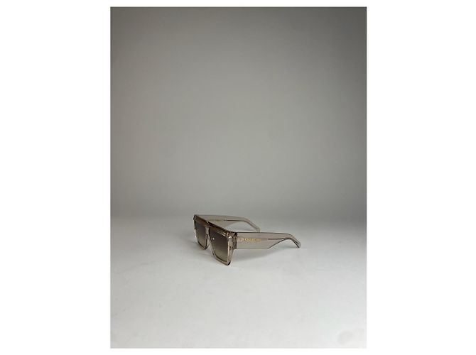Céline Vintage Celine Paris Übergroße Sonnenbrille Silber - Ansicht 8
