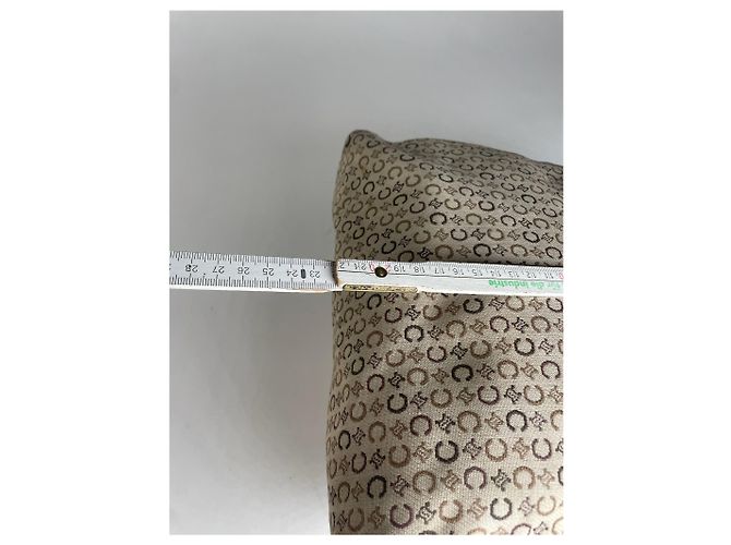 Triomphe Céline Vintage Celine Monogram Handtasche Beige Braun - Ansicht 12
