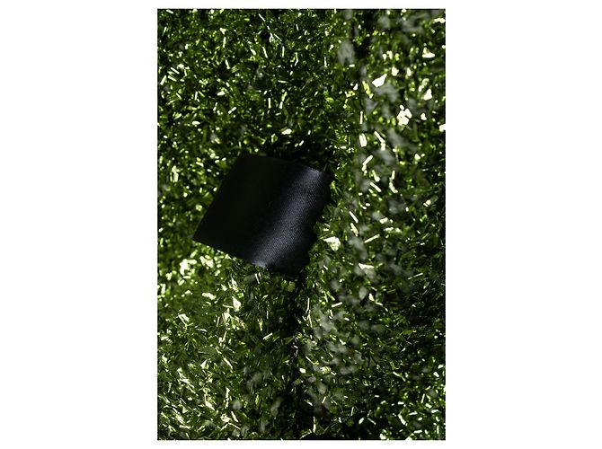 Dries van Noten, Suéter verde oversized de lamé - vista 7