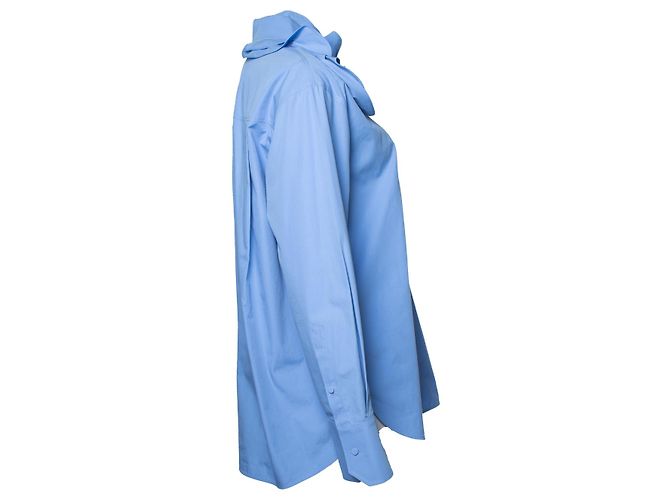 Camisa de algodón azul Valentino Garavani - vista 3