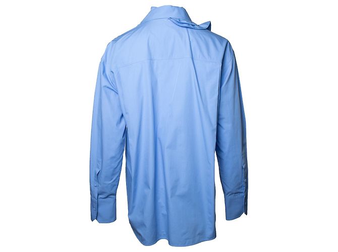 Camisa de algodón azul Valentino Garavani - vista 4