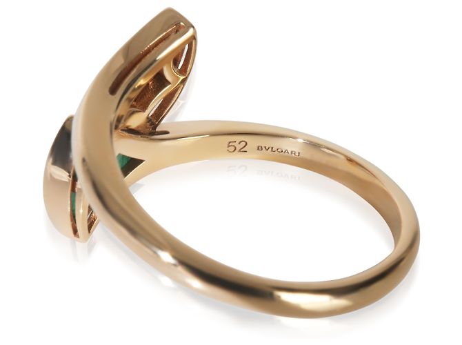 Bulgari Anello Diva's Dream in oro rosa, malachite e diamanti BVLGARI - vista 4