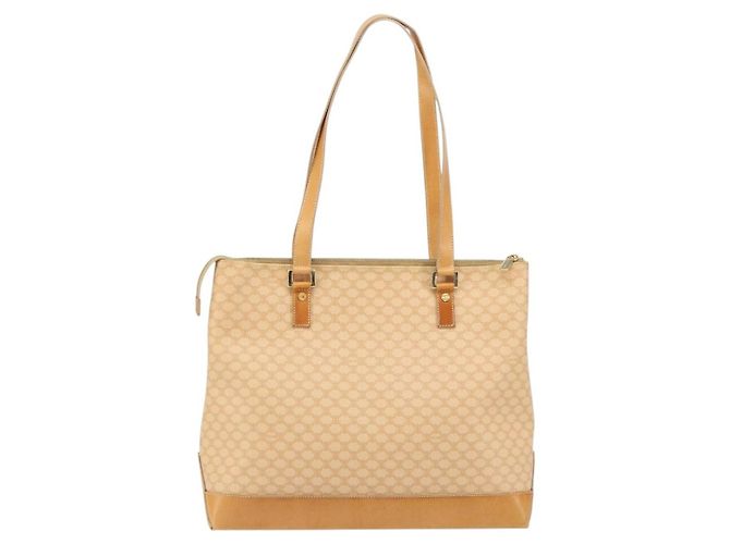 Céline Borsa tote Macadam vintage Celine in tela e pelle Beige - vista 2