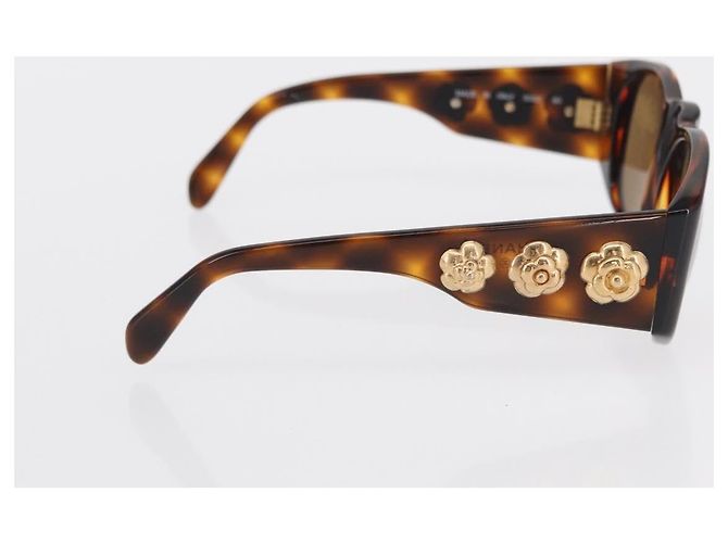 Gafas de sol Camélia de Chanel de plástico Castaño - vista 4