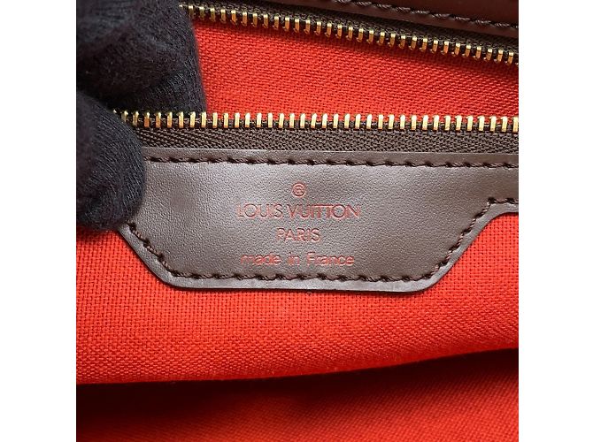 Borsa Tote Chelsea Damier Ebene Louis Vuitton Rosso - vista 14
