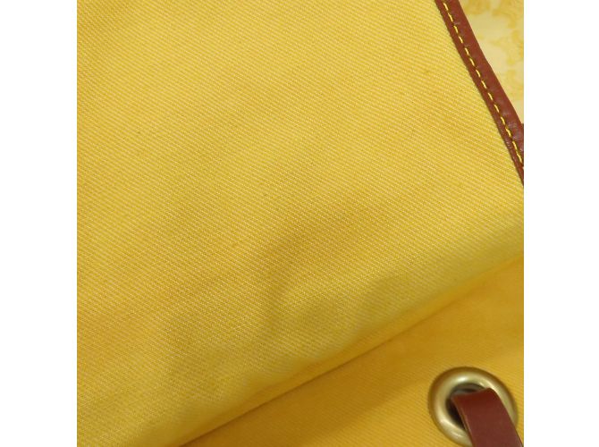 Céline Borsa tote Celine Macadam in tela gialla Giallo - vista 10