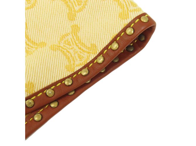 Céline Borsa tote Celine Macadam in tela gialla Giallo - vista 15