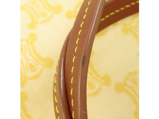Céline Borsa tote Celine Macadam in tela gialla Giallo - vista 20