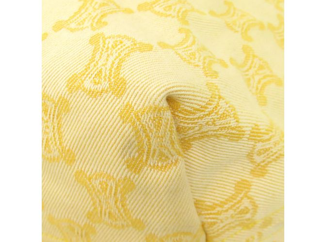 Céline Borsa tote Celine Macadam in tela gialla Giallo - vista 22