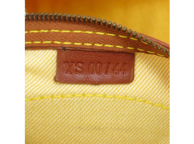 Céline Borsa tote Celine Macadam in tela gialla Giallo - vista 7