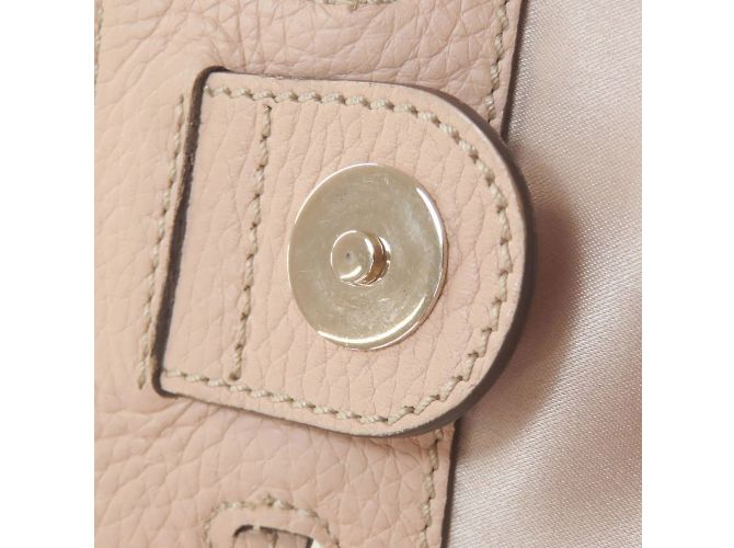 Tod's rosa Leder Beuteltasche mit Kordelzug Pink - Ansicht 10
